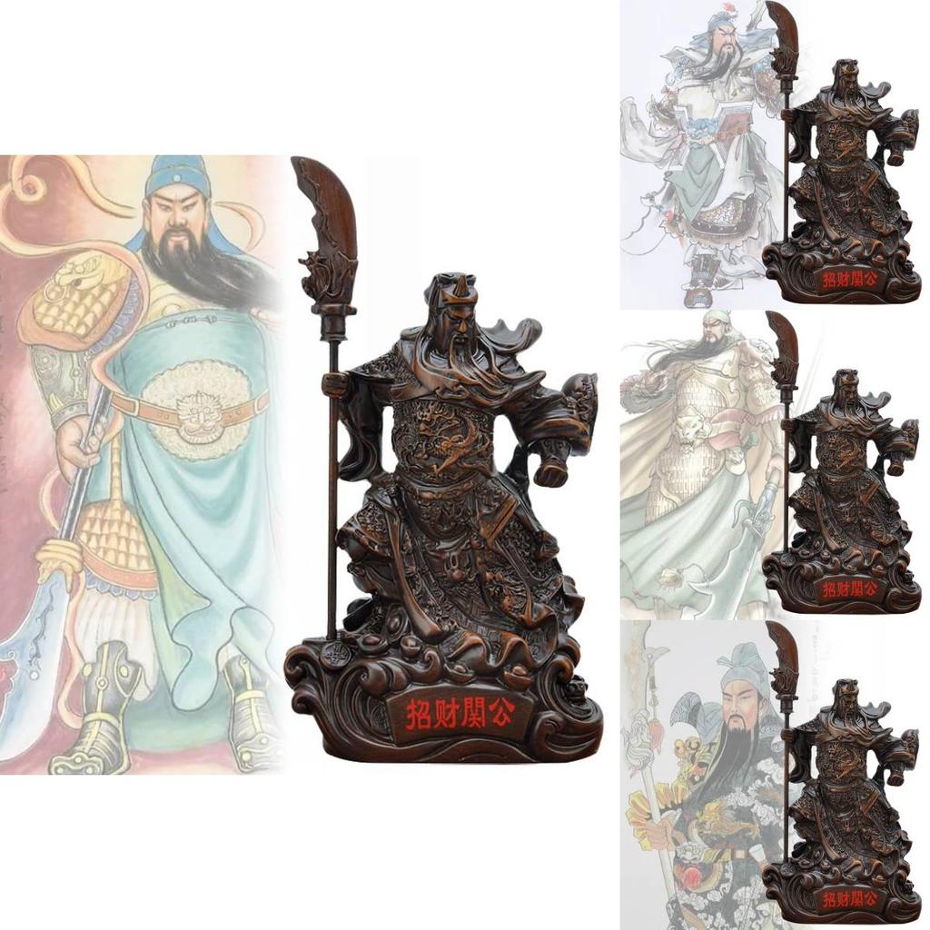 Elegant Resin Guan Yu Statue For Home Decor Perfect For Prosperity And Good Fortune