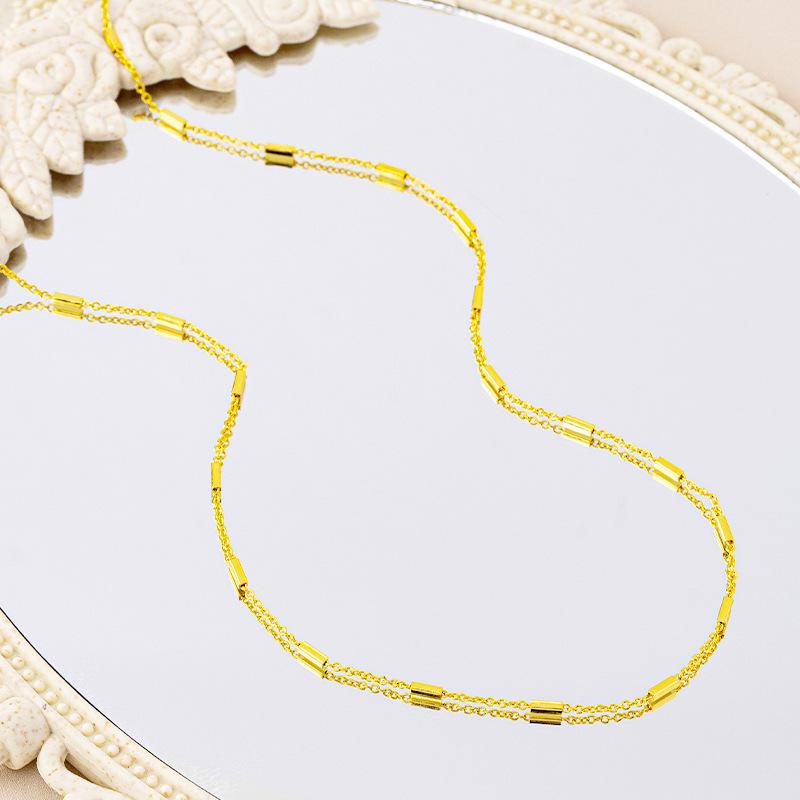 

Роскошное золотое геометрическое колье-чокер - Минималистичное, с долговечным сохранением цвета