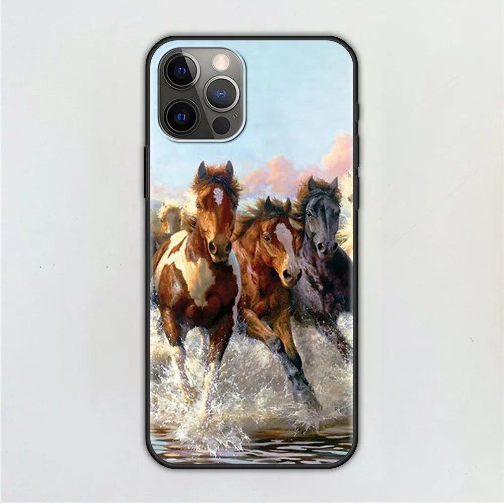 

Чохол для телефону Running horses для iPhone Samsung Galaxy Redmi Xiaomi Oppo OnePlus Note SA 7 8 9 10 11 12 13 14 20 21 22 23 53 54 Pro Max Ultra TPU Soft Xiaomi Redmi Note 10 Pro
