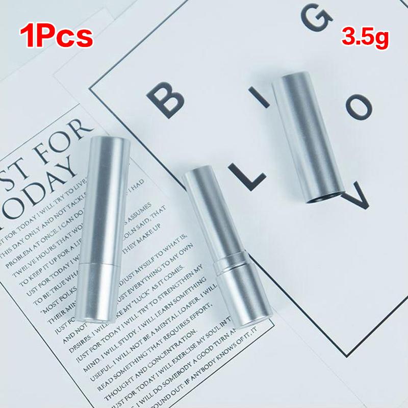1Pcs 3.5g Matte Silver Gold Empty Lipstick Tube Lip Balm Cosmetic Packaging Container Glue Stick Lipstick Bottle