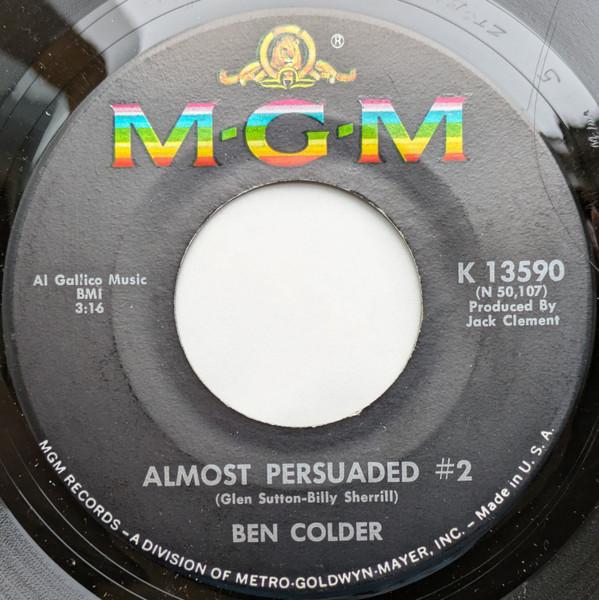 

7inch Record BEN COLDER Almost Persuaded 2 Packets Of Pe K13590 MGM Records 1966 US CountryFolk Used