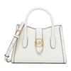 Mk Gabby Logo Lock Zip Closure Tote Bag Women Tote Bags Cream 35S3G5GS5O-289