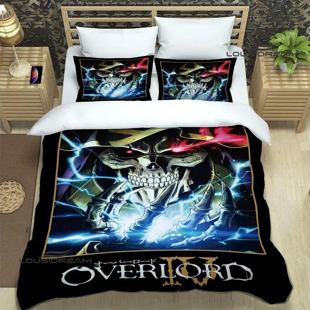 Overlord Cartoon Printed Bedding Sets Exquisite Bed Supplies Set Duvet Cover Bed Comforter Set Bedding Set Luxury Birthday Gift