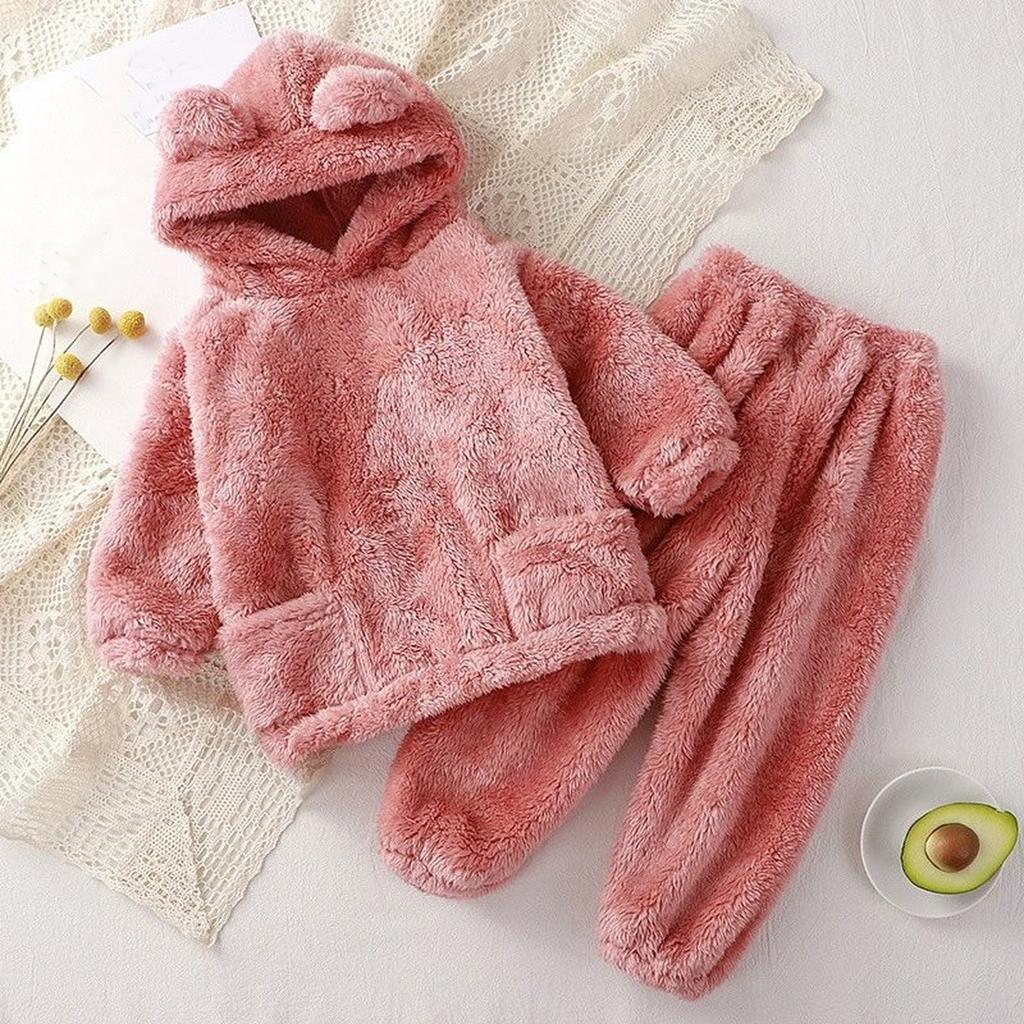 Baby Cute Wool Knit Toddler Pajama Loungewear Set