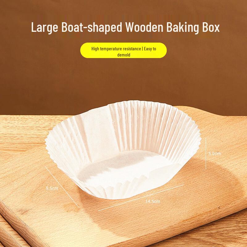 Boat-shaped Wooden Baking Boxes
