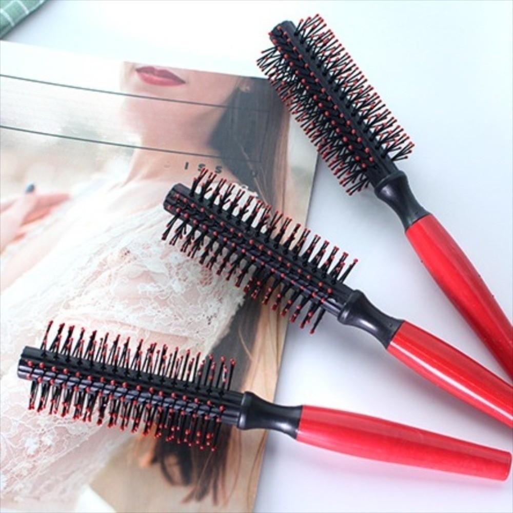 Professionelle Rundbürste für lockiges Haar Hairstyle Massage Haarbürste Speziell für Echthaarperücken