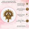 Golden Metal Sun Decorative Ganesha Wall Hanging | Lord Ganesha Statue Wall Art- Decorative Showpiece for Wall Decor