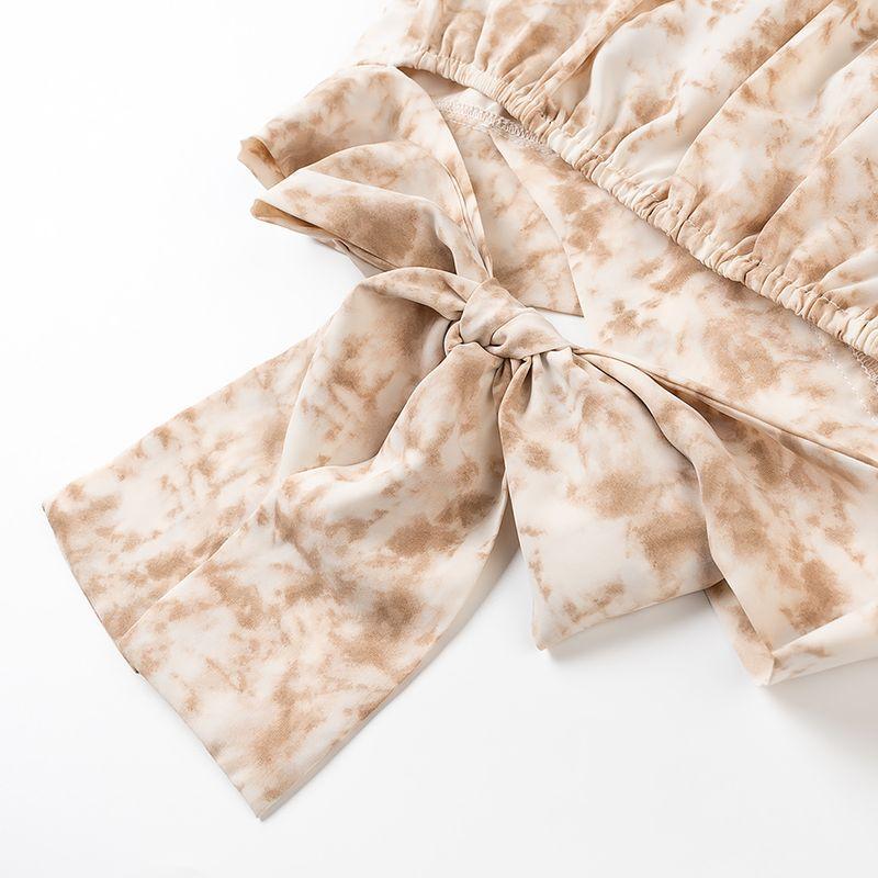 Kaslead New Arrival Women's Clothing Fashion Style Stylish Simple and Versatile Casual Lace Up Short Tube Top Tops