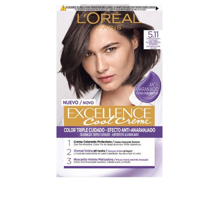 Teinture EXCELLENCE COOL #5.11-brun Cendré Intense Clair 192 Ml