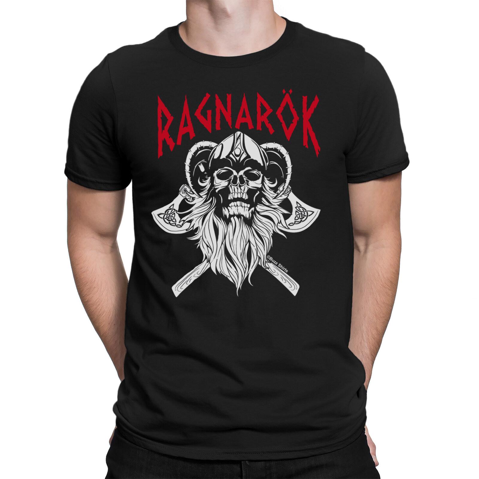 RAGNAROK Mens Eco T-Shirt Mens Womens Tees Top Viking Vikings Boat Norse Seafarers Valhalla L