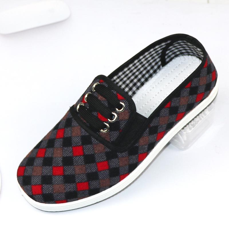 Wiosenne 2024 Miękkie Podeszwy Antypoślizgowe Buty Materiałowe dla Mężczyzn i Kobiet w Średnim i Starszym Wieku