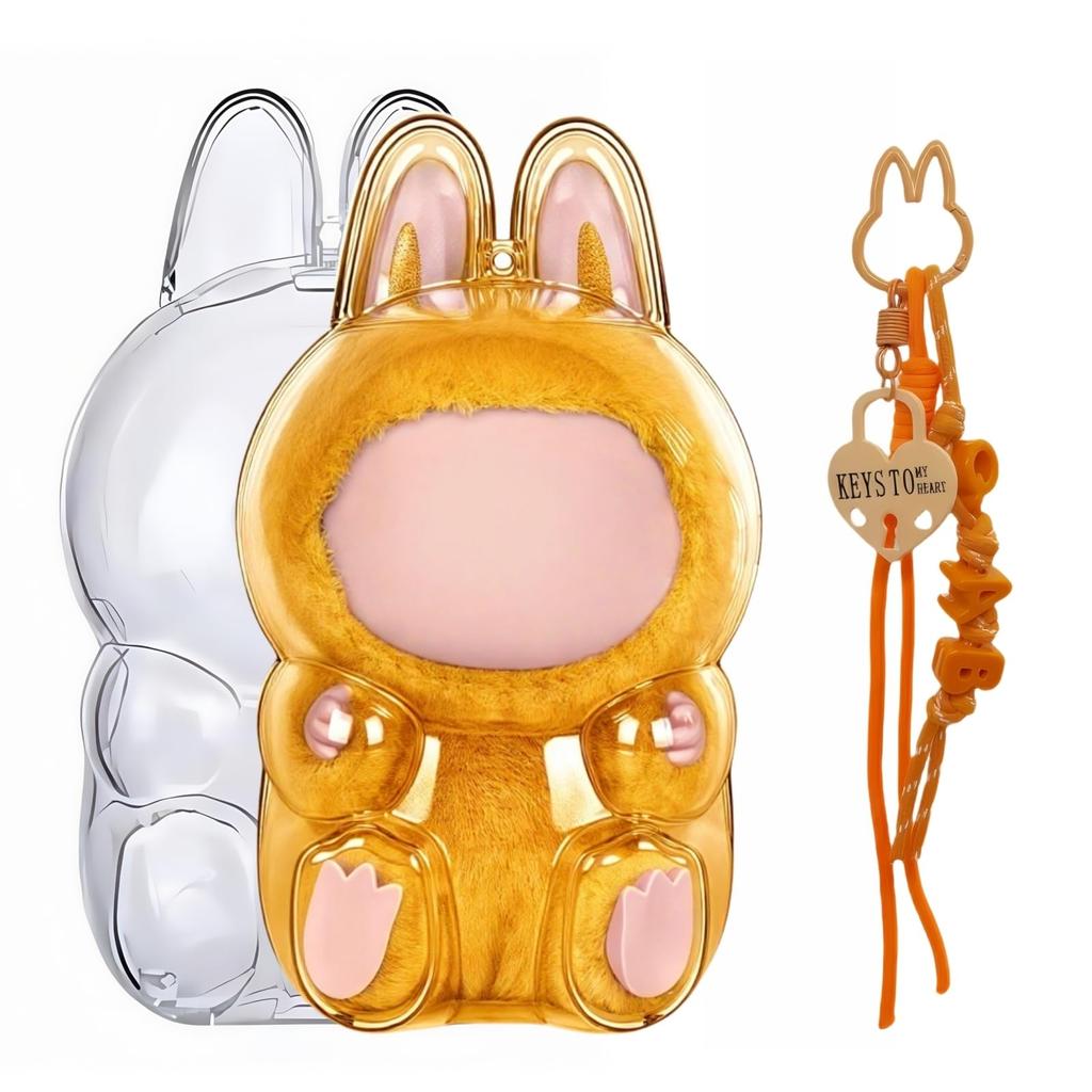 Available In Various Colors, This Case Is Compatible with LABUBU (sitting Pose), Features a Clear Cover, Is Stain-resistant, Scratch-resistant,