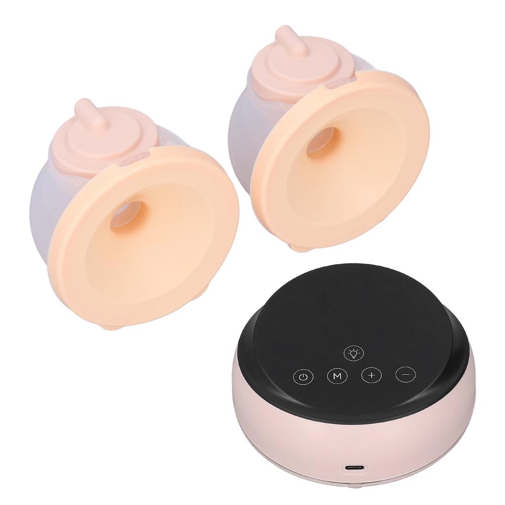 Nositelná dvojitá odsávačka mléka, bezbolestná masáž, 3 režimy, 9 rychlostních stupňů, dvojitá odsávačka mléka s nočním světlem