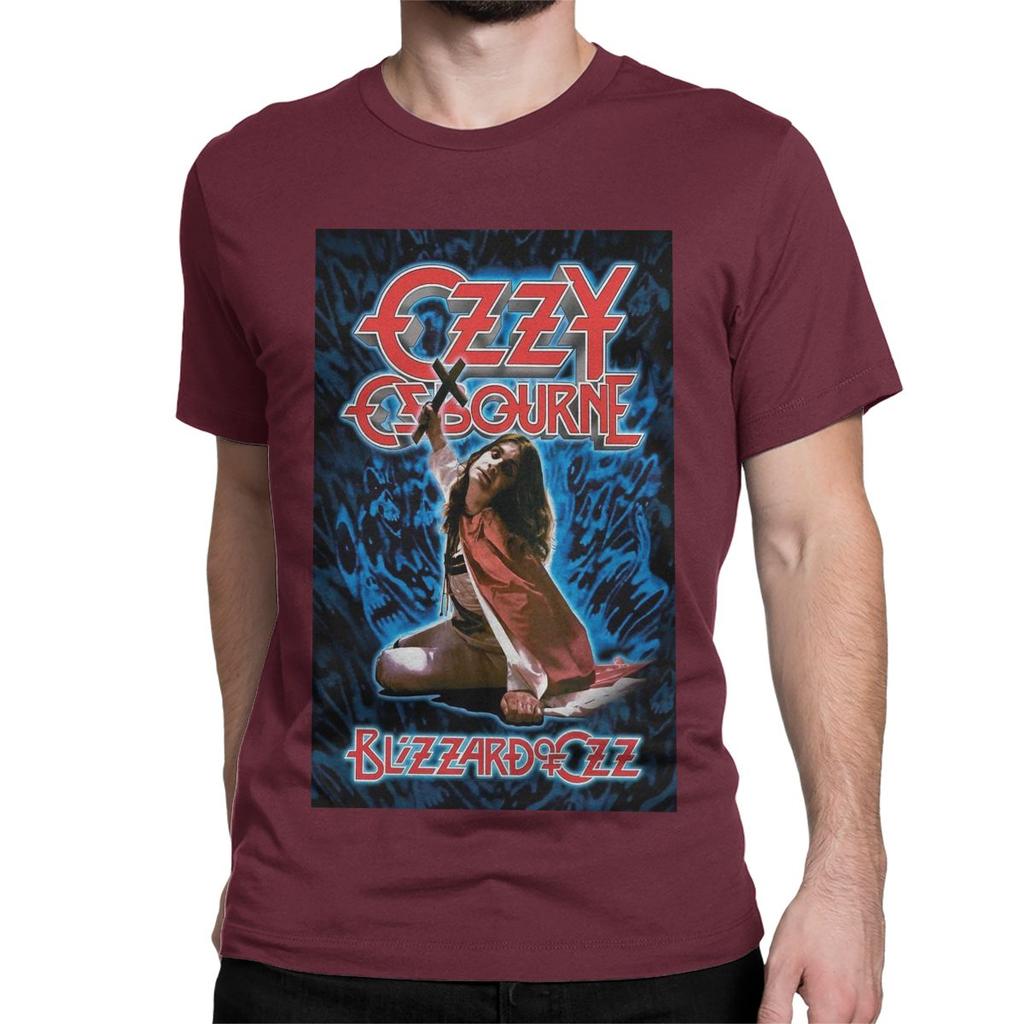 Punk Band Rock Music T-Shirts Men Women Ozzy Osbourne  Pure Cotton Tees Round Neck Short Sleeve T Shirts Graphic Printed Tops
