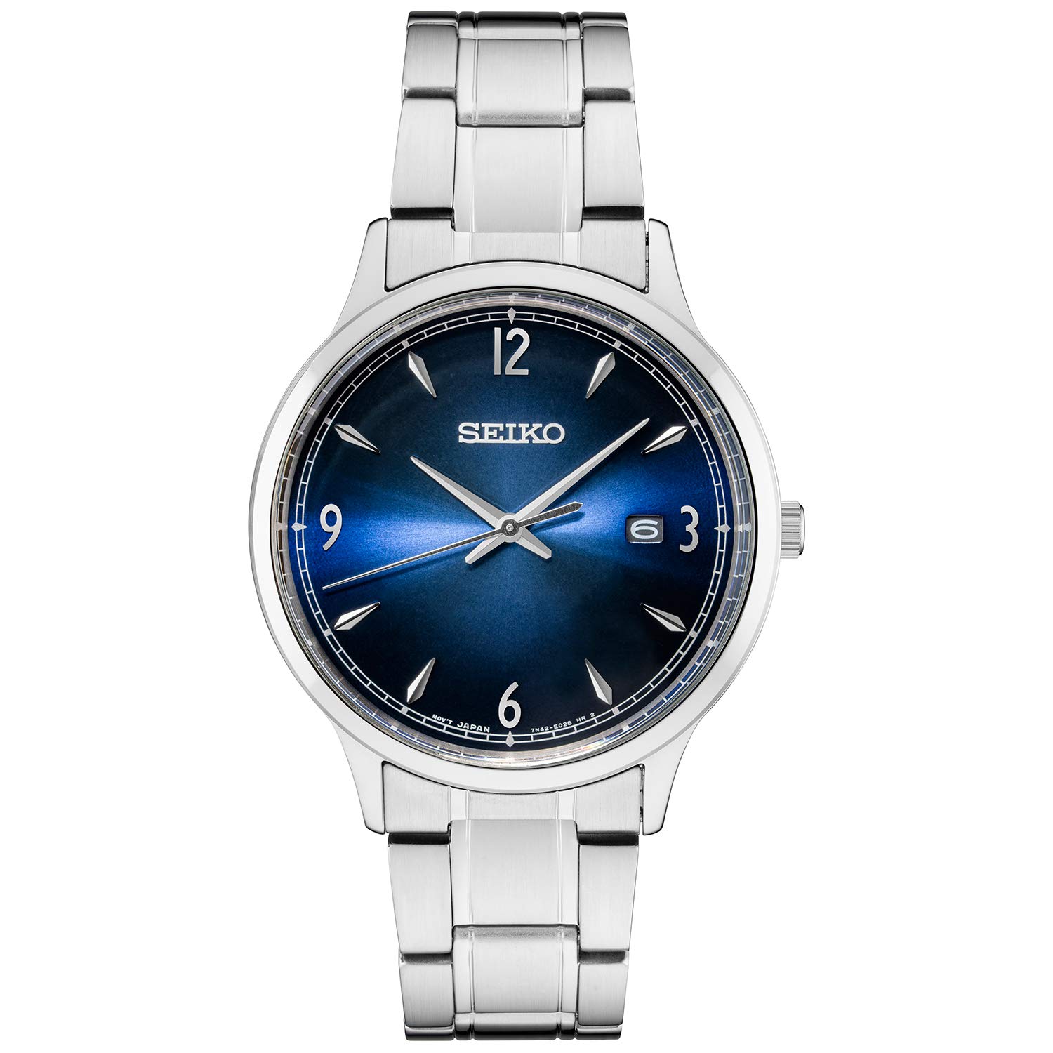 

Men s Silver Tone Stainless Steel Watch., Silver, Quartz Watch.