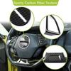 4pc Interior Steering Wheel Cover Trim For Chevy Camaro 2017+ Carbon Fiber
