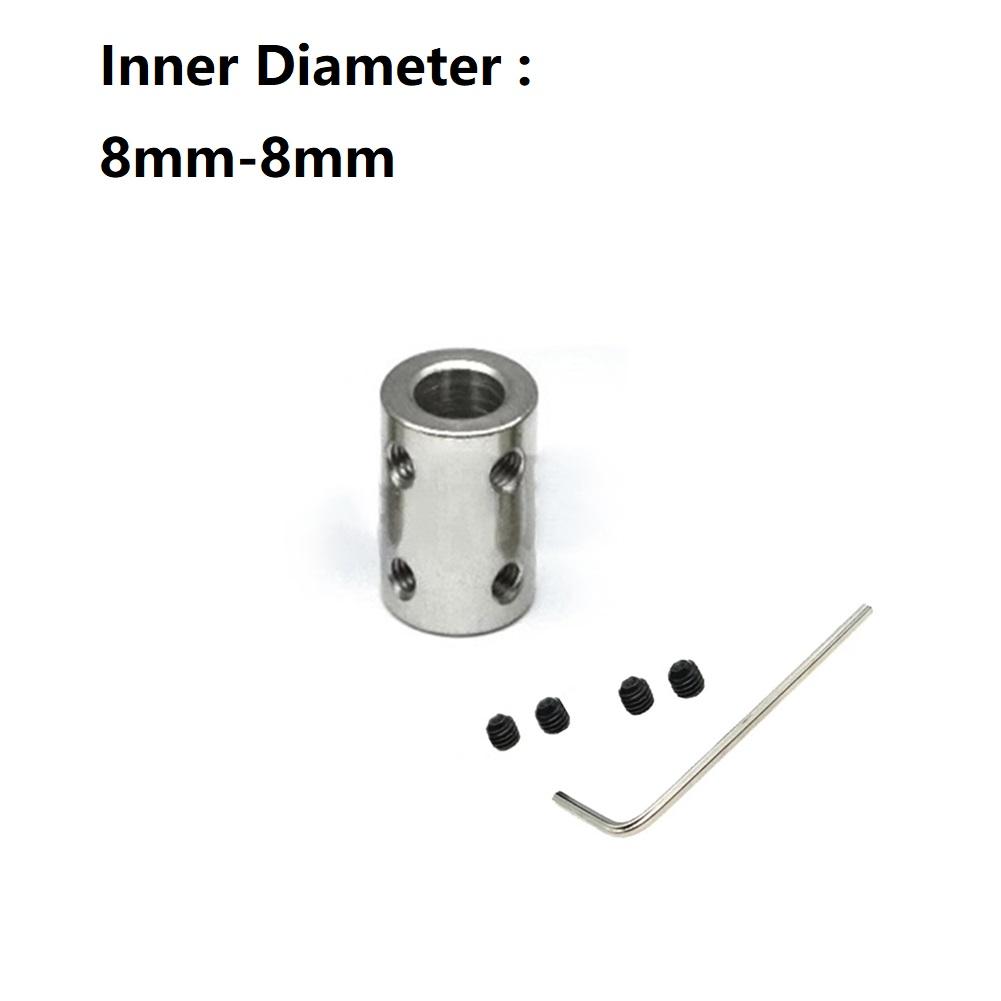 1 set Cuplaj cu arbore rigid 4mm/5mm/6mm/8mm/10mm Conector manșon cuplaj cu falcă arbore motor CNC Oțel #45 Conector de transmisie