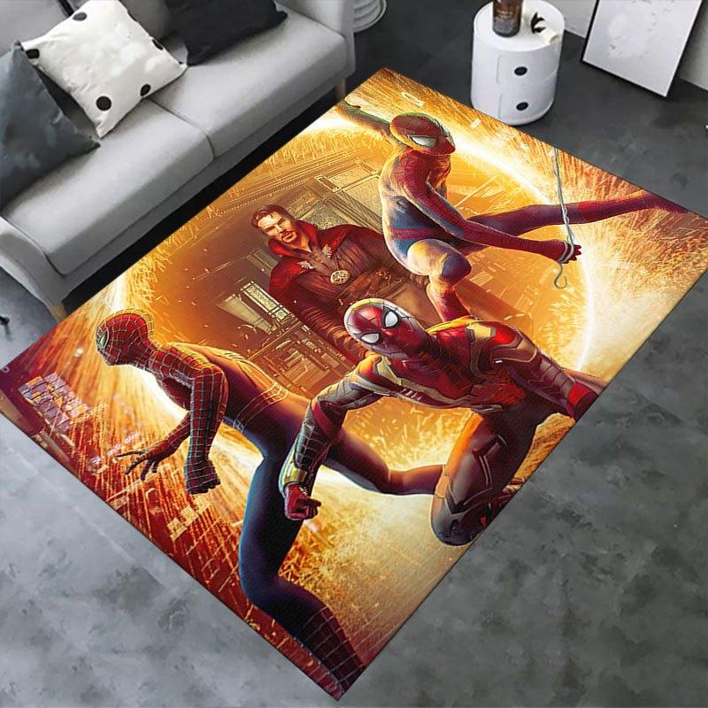 1 szt. Dywanik z wzorem Spidermana Disney'a Dywanik Obszarowy Antypoślizgowy Dywanik Prać Ręcznie Mata Podłogowa Odpowiednia do Salonu Sypialni Wystrój Domu