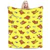 Cute Bear Rilakkuma Plush Blankets Girls Boys Flannel Throw Blanket For Living Room Warm Soft Custom Quality Bedspread Present