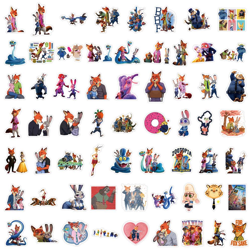 10/30/50/120pcs Zootopia 2 Stickers Cute Anime Decals DIY Motorcycle Luggage Laptop Funny Waterproof Graffiti Sticker Toy