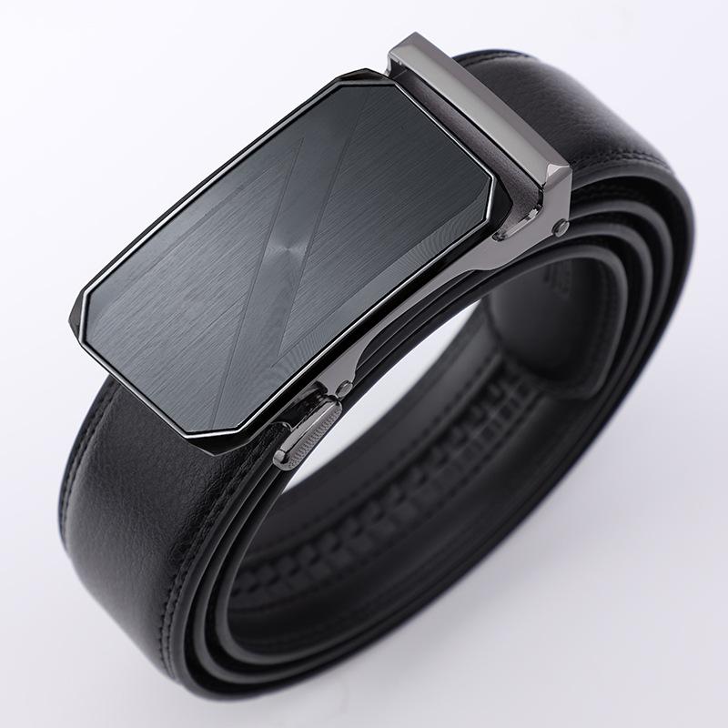 

Новый мужской ремень Сплав Модный Автоматическая пряжка Кожаный ремень для брюк Деловой Повседневный Ремень для молодых и среднего возраста Мужчины 130cm