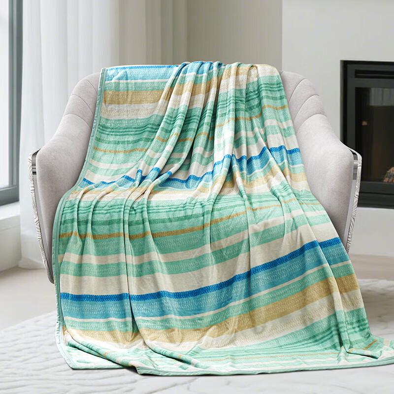 Fuanna Summer Ripple Skin-Friendly Velvet Blanket