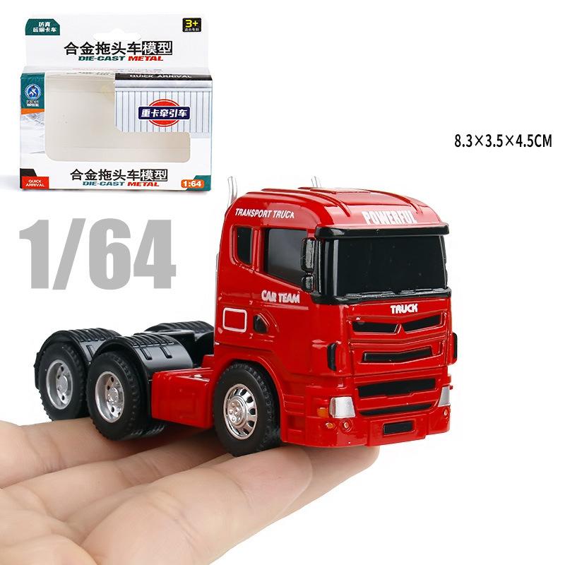 1:64 Scania Container Truck American Container Truck Alloy Diecast Model Car Mini GT Vehicle Toy Models Miniature Cars Birthday