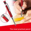 2.8mm Professional Metal Long Head Woodworking Mechanical Pencil or Lead Refills, for Carpenter Marking Engineering Drawing Tool