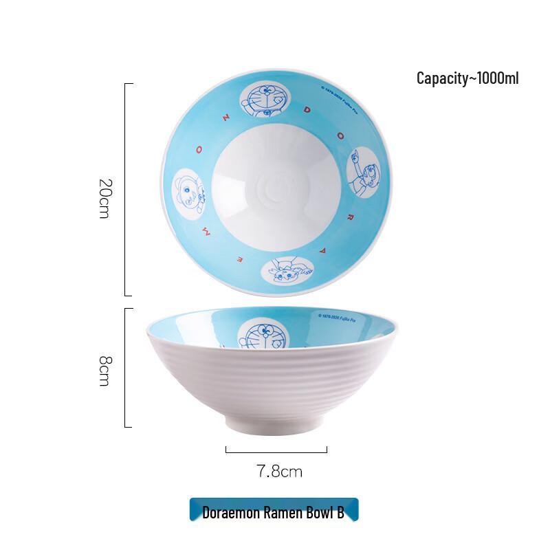Doraemon Ceramic Ramen Bowl