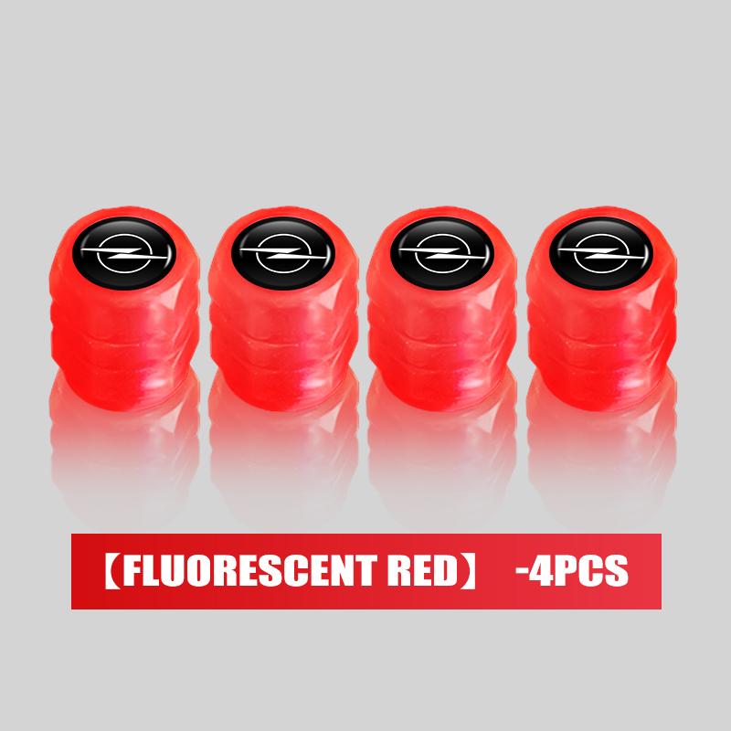 4/6/10pcs Night Glowing Car Wheels Valve Tyre Dustproof Cover For Opel Astra G J H Insignia Zafira Corsa D C Vectra Vivaro