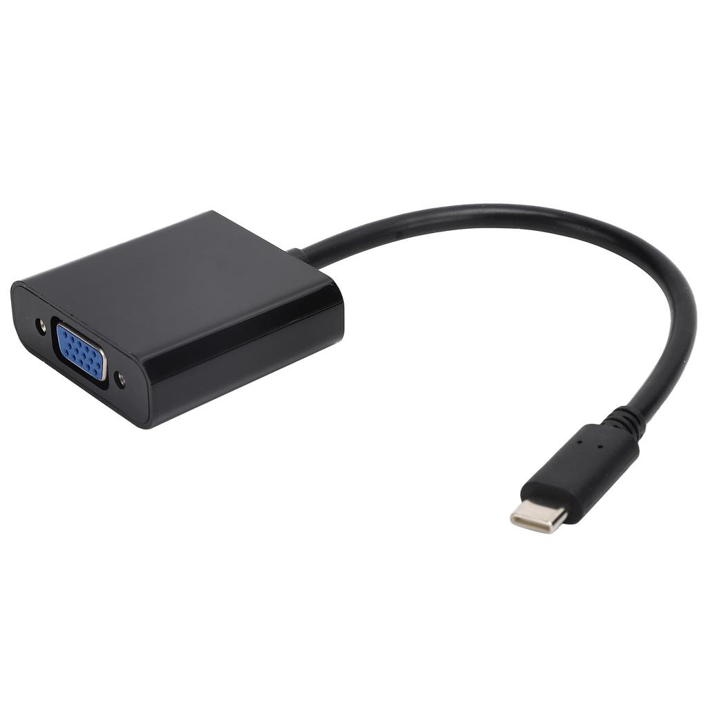 TypeC to VGA Converter 10Gbps USB 3.1 HD 1080P Video Adapter Cable 15Pin Female