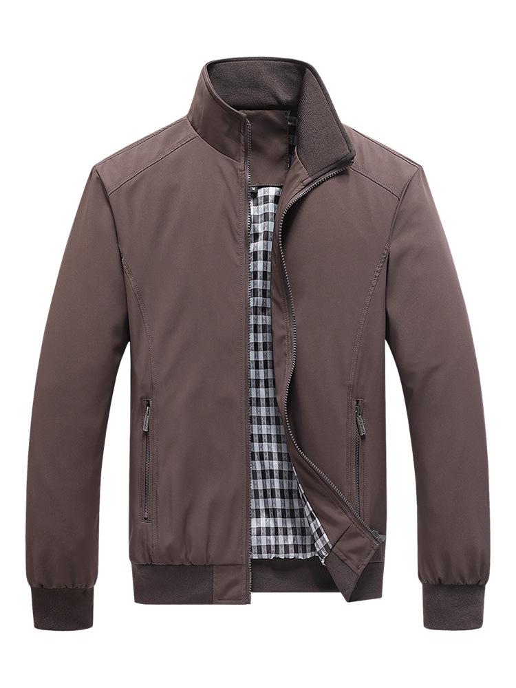Men's Plus Size Casual Windbreaker Jacket - Spring & Autumn Coat
