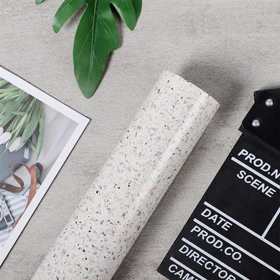PVC Kitchen Sticker Waterproof Oil Resistant Self-Adhesive Wallpaper Cooktop Heat Resistant Countertop Refurbished Marble Veneer
