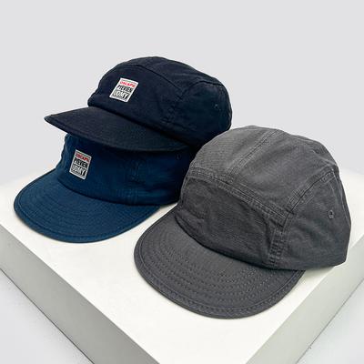 New Unisex Patch Letters Solid Baseball Hats Flat Eaves Breathable Street Sunshade Peaked Caps Versatile American Fashion Retro