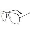 Unisex Retro Big Round Metal Frame Clear Lens Glasses Eyeglasses Spectacles