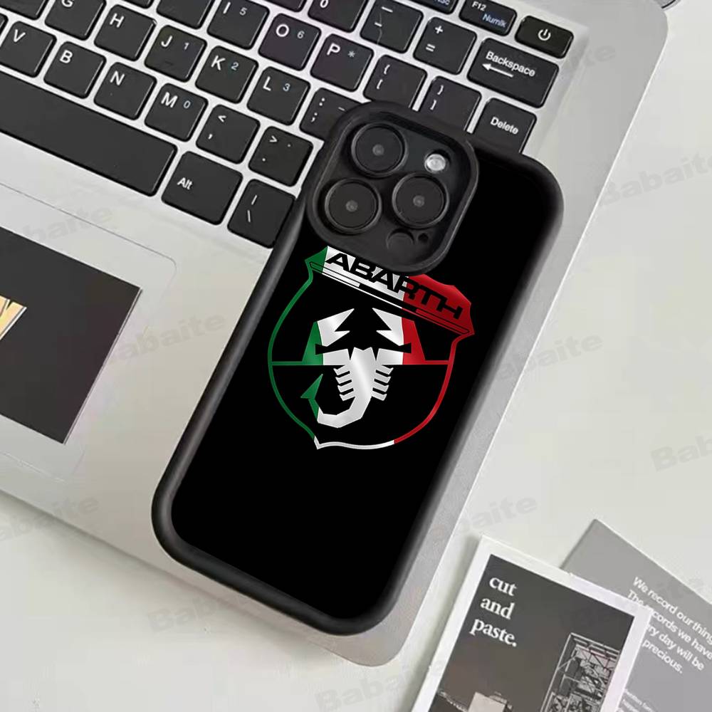 A-AbarthS-S Logo Phone Case For IPhone 17 16 15 14 13 12 11 Pro Max Mini Plus Soft TPU Back Cover