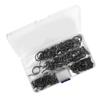 180PCS Octopus Offset Fishing Hooks High Carbon Steel 7384 Fishing Circle Hooks with Ring Hole
