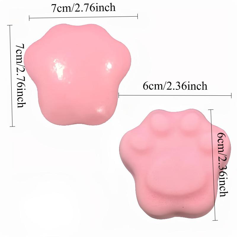Süße Creme-Katzenpfote Quetschspielzeug Super Knetbar Langsam Rückfederndes Spielzeug Kawaii Klebriger Kuchen Katzenpfote Spielzeug Nass Weich Stressabbau Geschenk