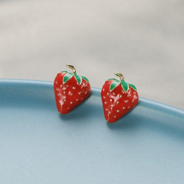 

Fashion New Simulation Peach Drop Earrings Girl Cute Romantic Sweet Pink Peach Leaves Tassel Earrings Simple Party Jewelry Gift