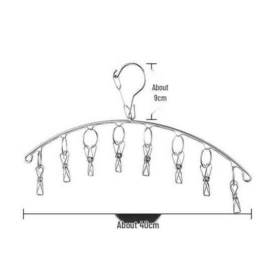 

Сушилка для одежды из нержавеющей стали с прищепками для нижнего белья, носков и детской одежды