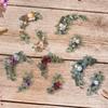 2x Wedding Arch Flowers Decoration Green Leaves Boho Arch Floral Arrangement Artificial Rose for Wall Party Reception Window