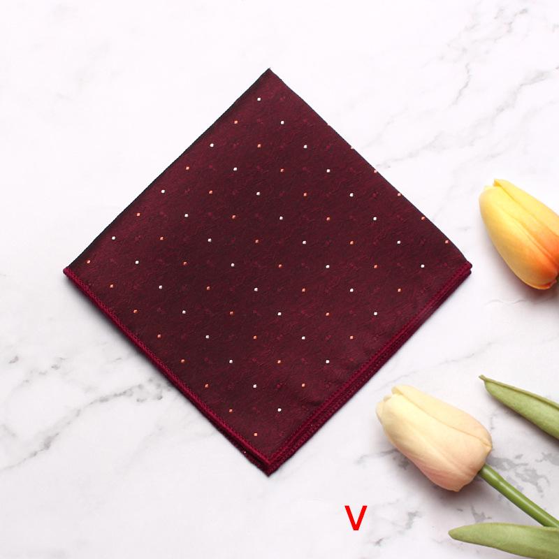 Men'S Dress Business Wedding Suit Pocket Towel Striped Flower Chest Towel Handkerchief Banquet Small Square Towel