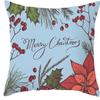 Christmas Decoration Cushion Cover for Sofa Livingroom Throw Pillow Cover % Polyester Resuable Pillow Case Drop Shipping