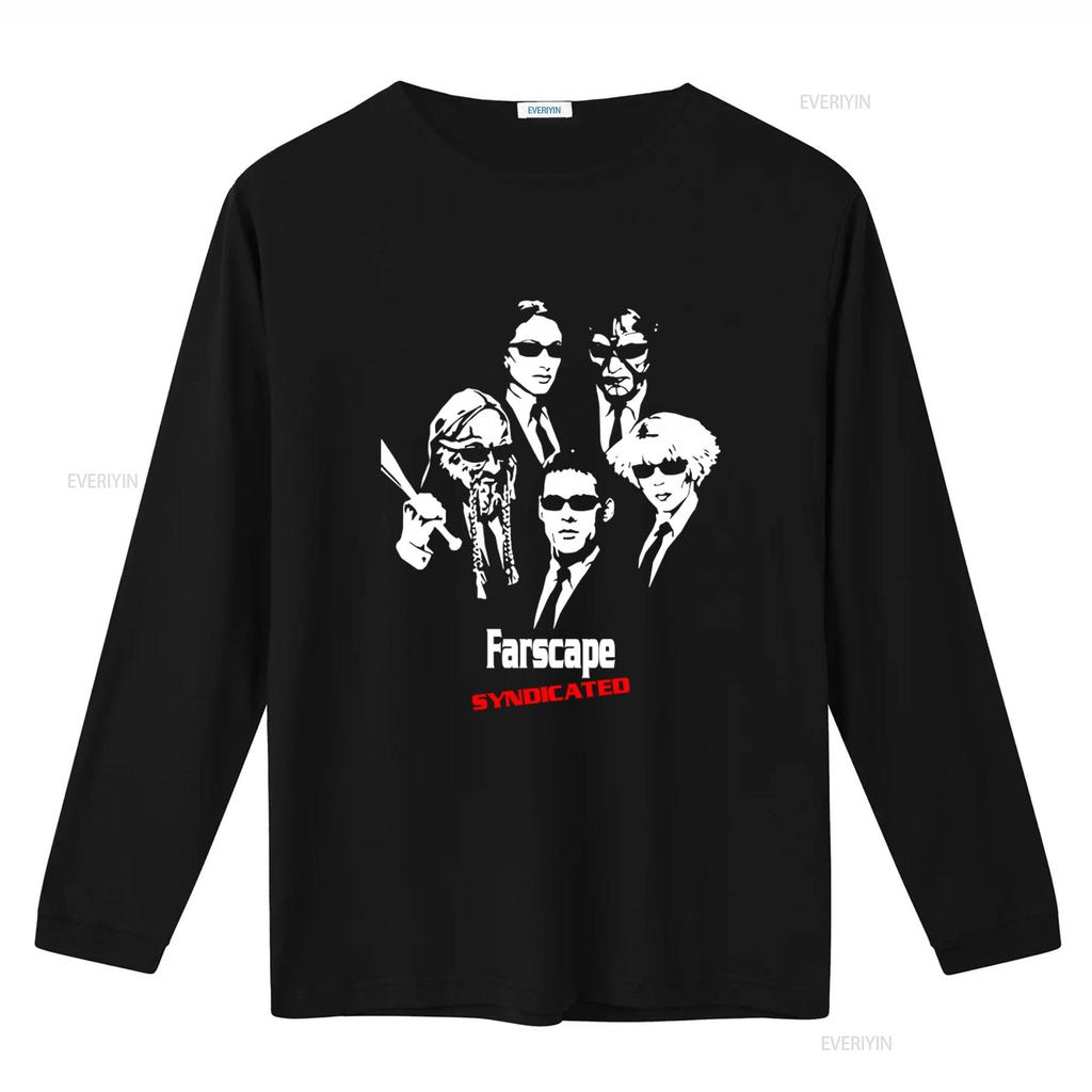 Farscape Syndicated Movie T Shirt 100 Cotton Black Reprint Digital TK0148 vintage Washed fashion Stylish streetwear graphic