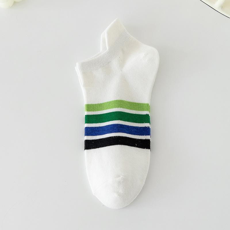 Men's Socks, Summer Thin Polyester-cotton Moisture-wicking Short Socks, Men's Spring and Summer Sports Breathable Boat Socks