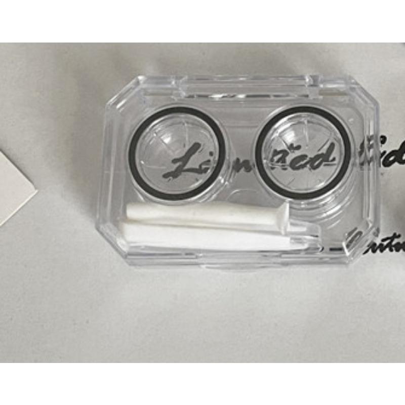 

Прозрачный мини-коробка для контактных линз для женщин, портативный футляр для контактных линз, сопутствующая коробка для ухода за контактными линзами с зеркалом и пинцетом