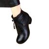 Ethnic Style Fashion Short Boots Women's Autumn and Winter 2025 New Velvet Warm and Comfortable Versatile Square Dance Mother Cotton Boots