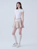 LORDLOAR Slim Ribbed Collar Cap Sleeve Knit White