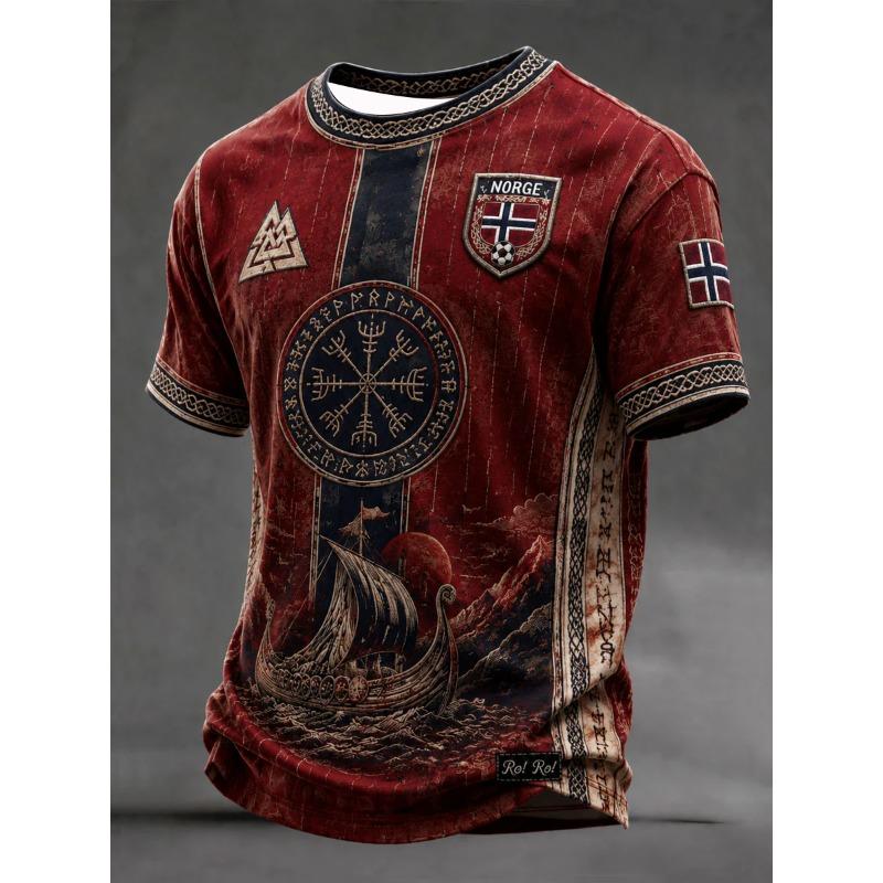 2026 Edition Norwegian Fans Football Training T-Shirt - 3D Print - Fashionable, Comfortable and Breathable - Family Clothing