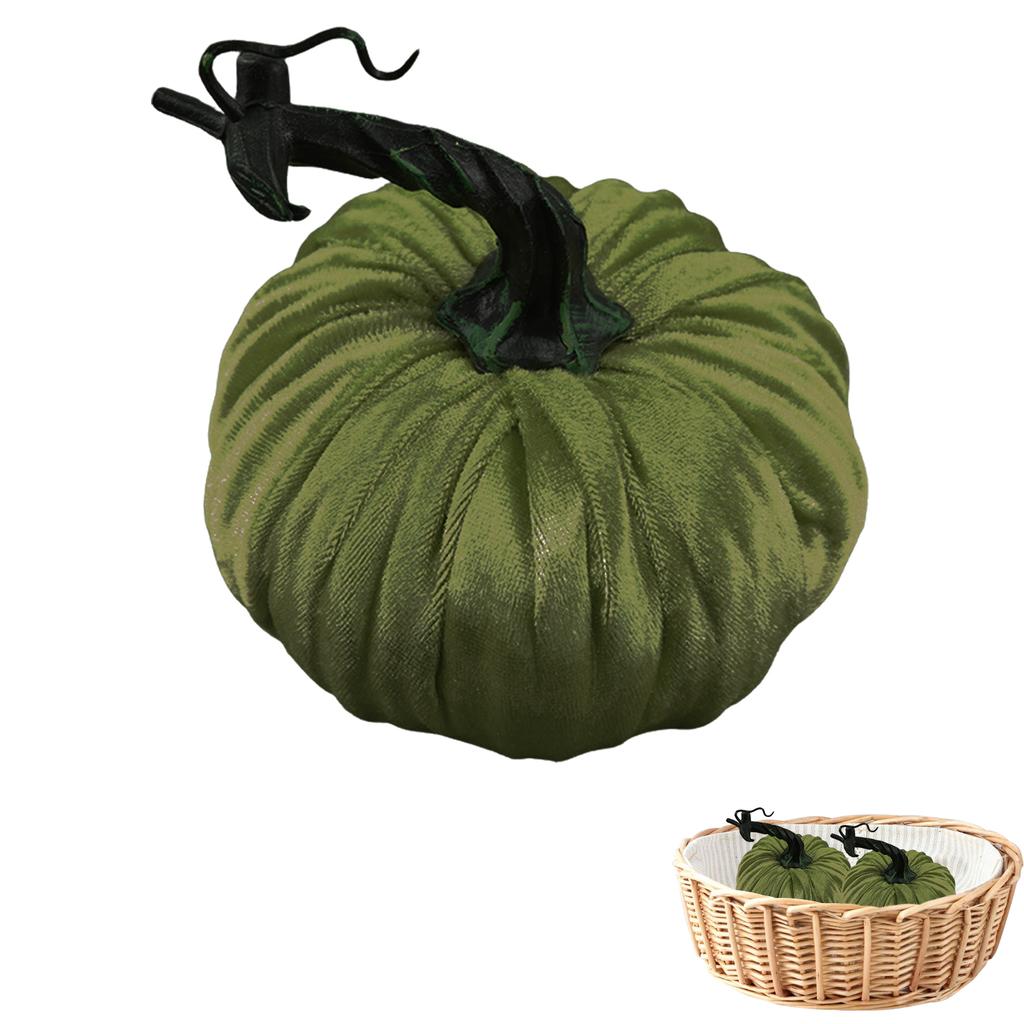 Fall Harvest Decor Prop Artificial Pumpkins Ornaments Halloween Decor Burlap Pumpkin Thanksgiving Party Home Decorations